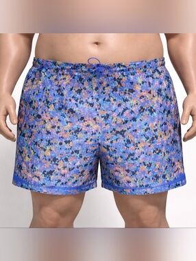 Athletic Works Vibrant Blue and Orange Shorts Mens 3XL NWOT